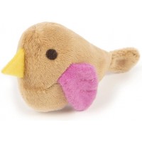 Chickadee Chirp Electronic Sound Cat Toy, Contains Catnip, Battery Powered - Light Brown, One Size