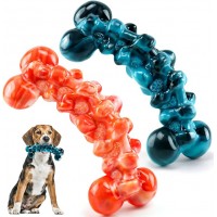Dog Chew Toys for Aggressive Chewers - 2 Pack Super Chewer Toys for Large Dogs - Tough, Durable and Indestructible